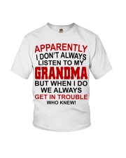 WHO KNEW - GIFT FOR GRANDKIDS FROM GRANDMA Youth T-Shirt front