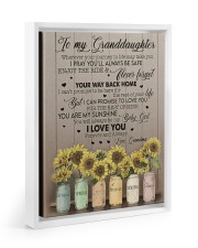YOUR WAY BACK HOME - TO GRANDDAUGHTER FROM GRANDMA Floating Framed Canvas Prints White tile