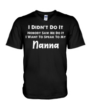 I DIDN'T DO IT - BEST GIFT FOR GRANDSON V-Neck T-Shirt tile