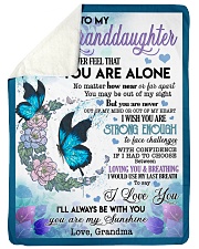 I LOVE YOU - TO GRANDDAUGHTER FROM GRANDMA Sherpa Fleece Blanket tile