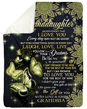 I LOVE YOU - GIFT FOR GRANDDAUGHTER FROM GRANDMA Sherpa Fleece Blanket tile