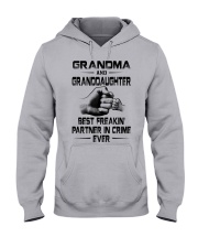 GRANDMA AND GRANDDAUGHTER BEST FREAKIN' PARTNER Hooded Sweatshirt front