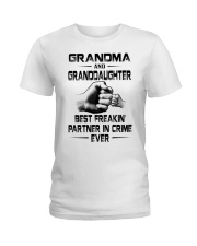 GRANDMA AND GRANDDAUGHTER BEST FREAKIN' PARTNER Ladies T-Shirt tile