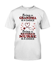BEING A RETIRED NURSE - PERFECT GIFT FOR GRANDMA Premium Fit Mens Tee tile