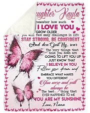 YOU ARE MY SUNSHINE - BEST GIFT FOR GRANDDAUGHTER Large Sherpa Fleece Blanket - 60" x 80" thumbnail