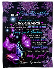 IN YOUR HEART - GRANDDAUGHTER GIFT WITH BUTTERFLY Small Fleece Blanket - 30" x 40" front
