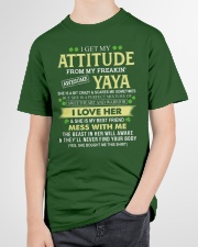 I Get My Attitude From My Freakin' Awesome Yaya - Best Gift For Grandson Youth T-Shirt garment-youth-tshirt-front-lifestyle-01