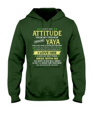 I Get My Attitude From My Freakin' Awesome Yaya - Best Gift For Grandson Hooded Sweatshirt tile