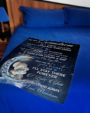 I'LL STAY THERE FOREVER - LOVELY GIFT FOR GRANDSON Small Fleece Blanket - 30" x 40" aos-coral-fleece-blanket-30x40-lifestyle-front-02