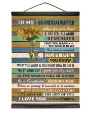 BELIEVE IN YOURSELF - GRANDMA TO GRANDDAUGHTER 12x16 Black Hanging Canvas thumbnail