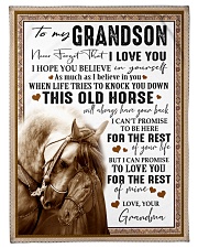 BELIEVE IN YOURSELF - GREAT GIFT FOR GRANDSON Small Fleece Blanket - 30" x 40" front