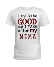 TRY TO BE GOOD - GIFT FOR GRANDKIDS Ladies T-Shirt tile