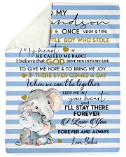 KEEP ME IN YOUR HEART - BEST GIFT FOR GRANDSON Sherpa Fleece Blanket tile