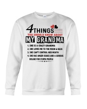4 THINGS YOU SHOULD KNOW ABOUT MY GRANDMA Crewneck Sweatshirt tile