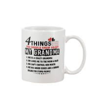4 THINGS YOU SHOULD KNOW ABOUT MY GRANDMA Mug tile