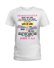 I'LL BE HUGGING YOU - BEST GIFT FOR GRANDDAUGHTER Ladies T-Shirt tile