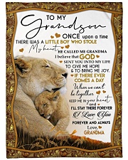 I LOVE YOU - LOVELY GIFT FOR GRANDSON FROM GRANDMA Fleece Blanket tile