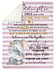 I'LL STAY THERE - GRANDDAUGHTER GIFT WITH ELEPHANT Sherpa Fleece Blanket tile