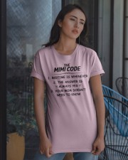 THE MIMI CODE - BEDTIME IS WHENEVER Classic T-Shirt apparel-classic-tshirt-lifestyle-08