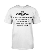 THE MIMI CODE - BEDTIME IS WHENEVER Premium Fit Mens Tee tile