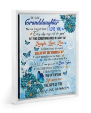BELIEVE IN YOURSELF - BEST GIFT FOR GRANDDAUGHTER Floating Framed Canvas Prints White tile