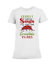 FORGET ABOUT SANTA - BEST GIFT FOR GRANDCHILD Premium Fit Ladies Tee tile