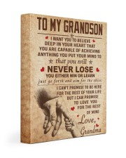 NEVER LOSE - SPECIAL GIFT FOR GRANDSON 11x14 Gallery Wrapped Canvas Prints front