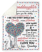 I LOVE YOU - GIFT FROM GRANDMA TO GRANDDAUGHTER Sherpa Fleece Blanket tile