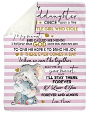 MY HEART - TO GRANDDAUGHTER FROM NONNI Large Sherpa Fleece Blanket - 60" x 80" front
