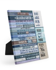 DANCE IN THE RAIN - BEST GIFT FOR GRANDDAUGHTER Easel-Back Gallery Wrapped Canvas tile