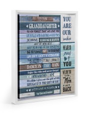 DANCE IN THE RAIN - BEST GIFT FOR GRANDDAUGHTER Floating Framed Canvas Prints White tile