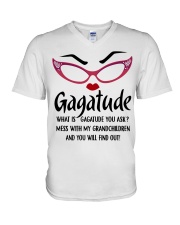 WHAT IS GAGATUDE YOU ASK - BEST GIFT FOR GAGATUDE V-Neck T-Shirt tile