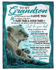 I LOVE YOU - AWESOME GIFT FROM GRANDMA TO GRANDSON Small Fleece Blanket - 30" x 40" front