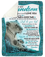 I LOVE YOU - AWESOME GIFT FROM GRANDMA TO GRANDSON Sherpa Fleece Blanket tile