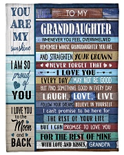 STRAIGHTEN YOUR CROWN - GIFT FOR GRANDDAUGHTER Small Fleece Blanket - 30" x 40" front