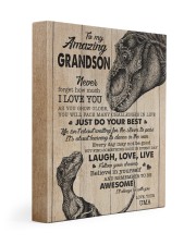JUST DO YOUR BEST - TO GRANDSON FROM UMA 11x14 Gallery Wrapped Canvas Prints front