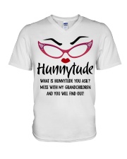 HUNNYTUDE - GIFT MY GRANDCHILDREN V-Neck T-Shirt tile