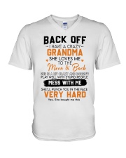 SHE LOVES ME - LOVELY GIFT FOR GRANDKIDS V-Neck T-Shirt tile