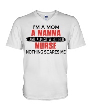 A RETIRED NURSE - BEST GIFT FOR NANNA V-Neck T-Shirt tile