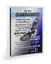 YOUR WAY BACK HOME - TO GRANDDAUGHTER FROM GIGI Floating Framed Canvas Prints White tile
