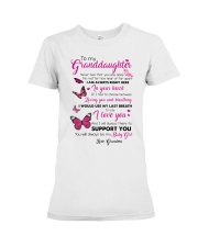 I LOVE YOU - LOVELY GIFT FOR GRANDDAUGHTER Premium Fit Ladies Tee tile