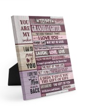 Follow Your Dreams - Amazing Gift For Granddaughter Easel-Back Gallery Wrapped Canvas tile