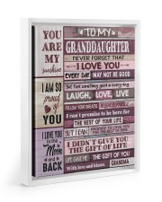 Follow Your Dreams - Amazing Gift For Granddaughter Floating Framed Canvas Prints White tile