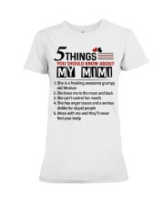 5 THINGS ABOUT MY MIMI - BEST GIFT FOR GRANDKIDS Premium Fit Ladies Tee tile