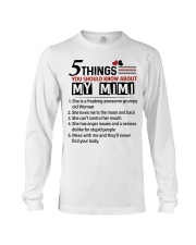 5 THINGS ABOUT MY MIMI - BEST GIFT FOR GRANDKIDS Long Sleeve Tee tile