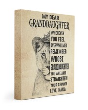STRAIGHTEN YOUR CROWN -BEST GIFT FOR GRANDDAUGHTER 11x14 Gallery Wrapped Canvas Prints front