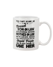 YOU CAN'T SCARE ME - LOVELY GIFT FOR SON-IN-LAW Mug tile