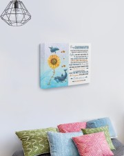 LIFE IS LIKE THE OCEAN - LOVELY GIFT FOR GRANDDAUGHTER 14x11 Gallery Wrapped Canvas Prints aos-canvas-pgw-14x11-lifestyle-front-02