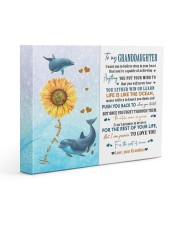 LIFE IS LIKE THE OCEAN - LOVELY GIFT FOR GRANDDAUGHTER 14x11 Gallery Wrapped Canvas Prints front