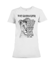 I LOVE YOU - LOVELY GIFT FOR GRANDDAUGHTER Premium Fit Ladies Tee tile